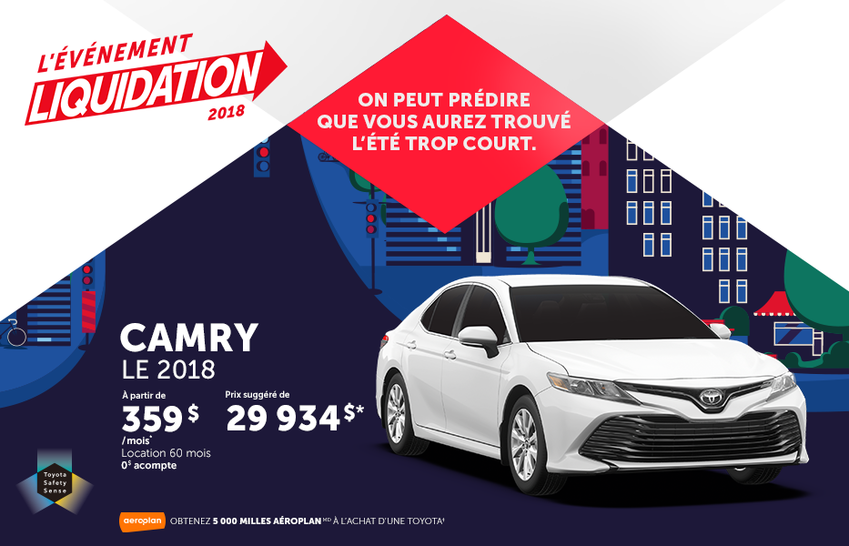 Camry septembre 2018