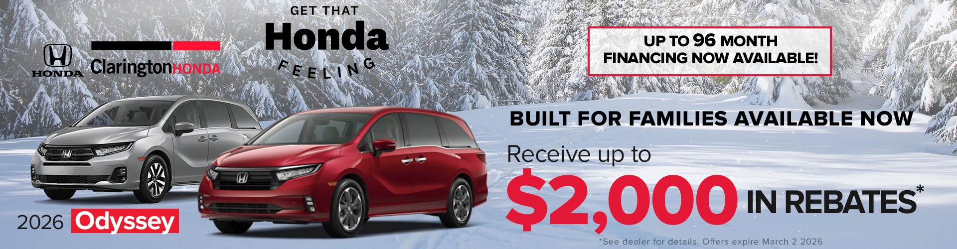 New Vehicles Odyssey