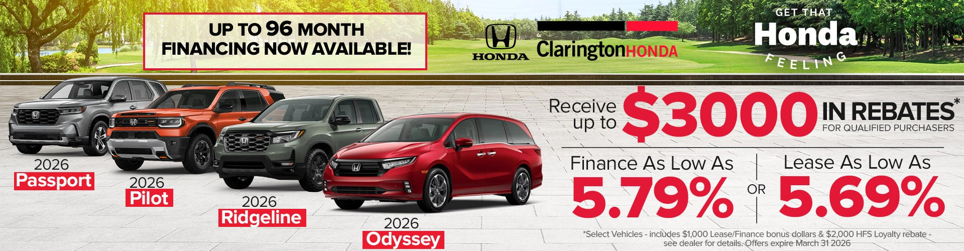 New Vehicles Odyssey