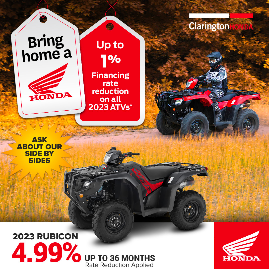 Honda ATVs Specials Clarington Honda Bowmanville, ON