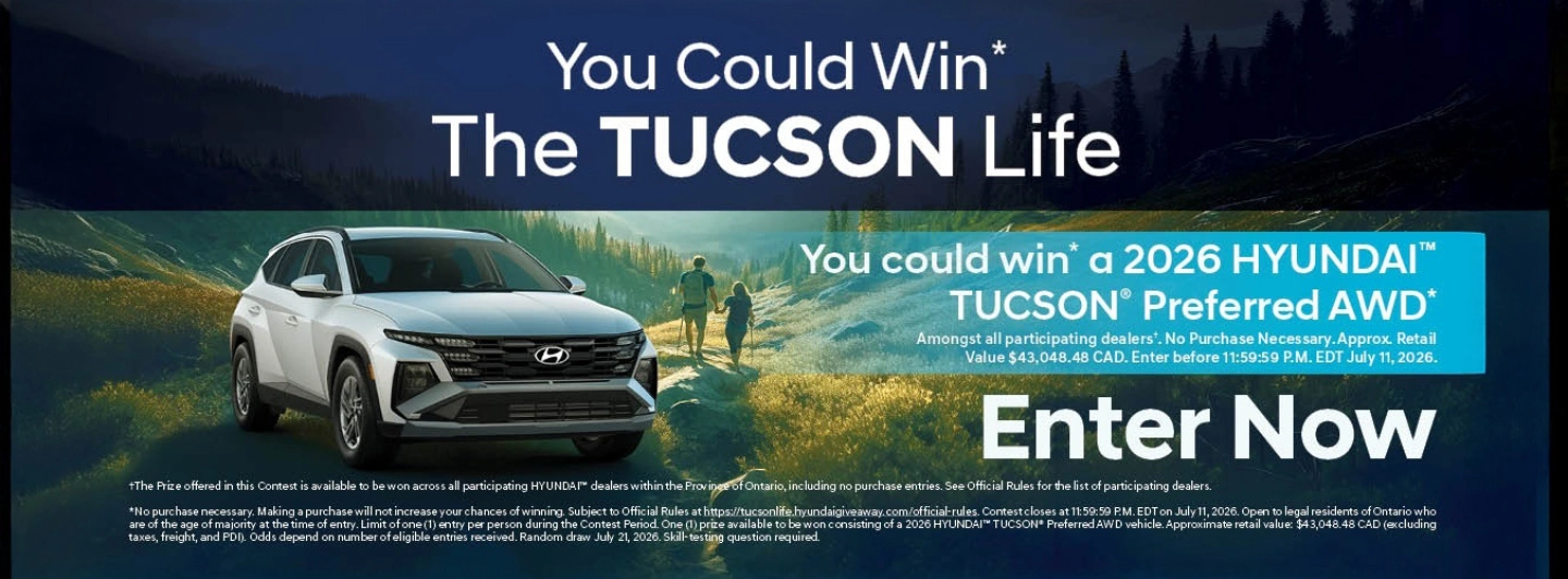WIN a 2026 Hyundai Tucson