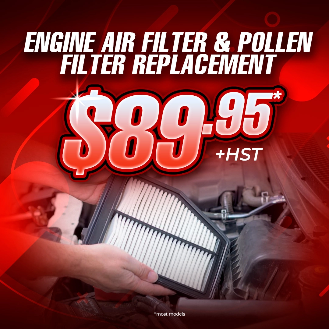 $89.95 engine and pollen filter replacement offer