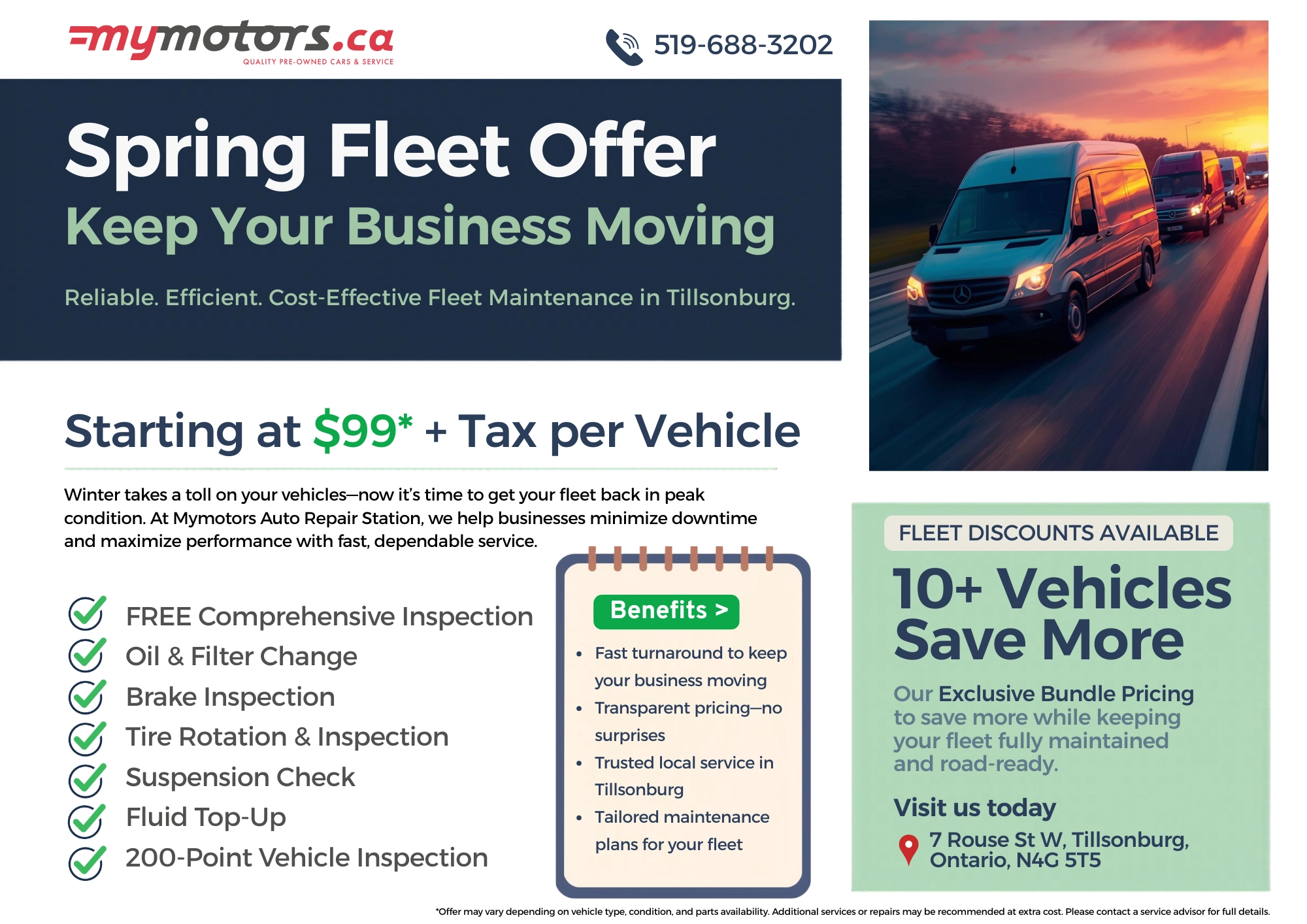 MyMotors.ca - Fleet Service Special