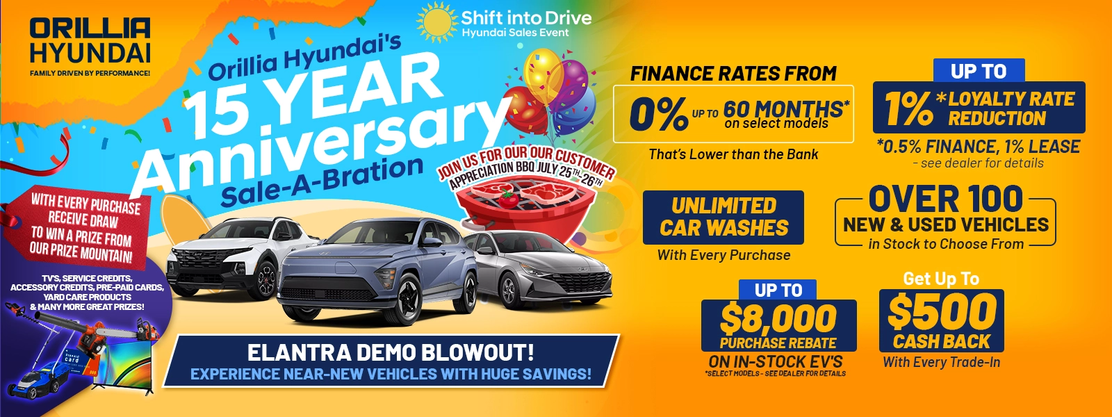 15 Year Anniversary Sale