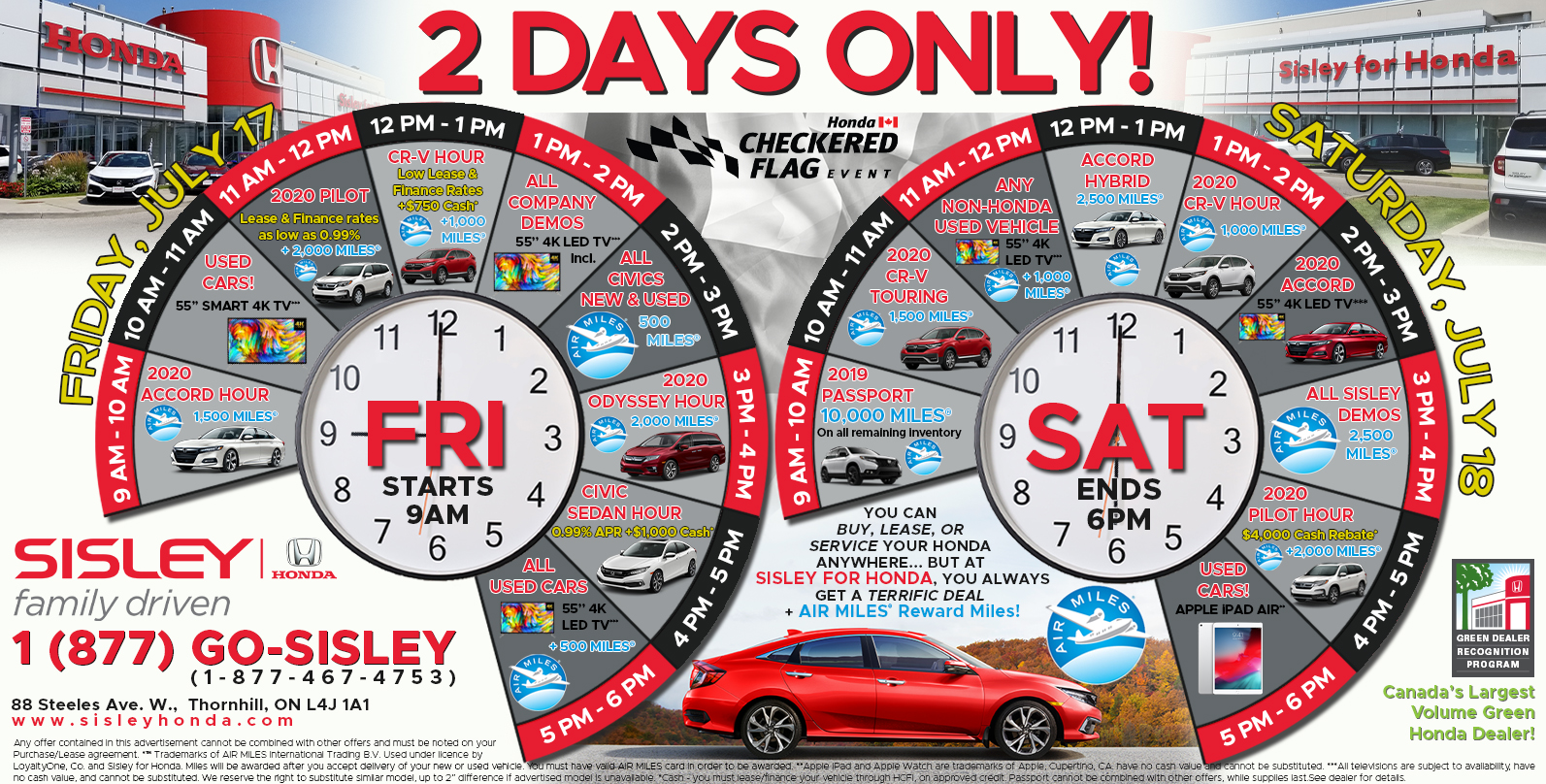 Checkered Flag Event 2 Day Sale!