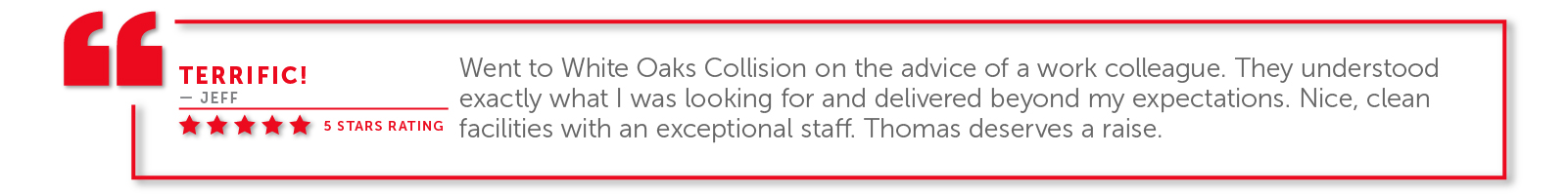 White Oaks Collision - Broken Image